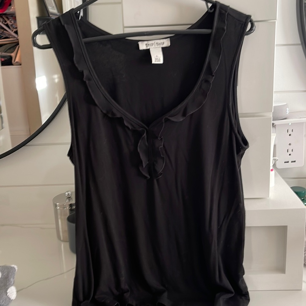 White House Black Market ruffle cami Large